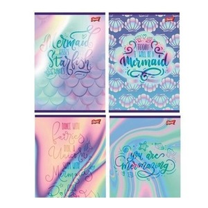 Zeszyt A5/16K linia 2 kolor Pastel Mermaid (15szt)