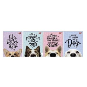 Zeszyt A5/16K linia dwukolorowa Dog (15szt)