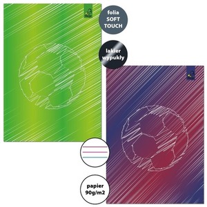 Zeszyt A5/32K 3-linie kolor 90g Player (10szt)