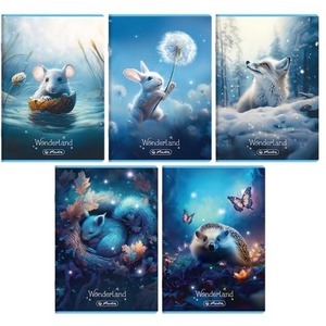 Zeszyt A5/32K kratka z margines Wonderland (10szt)