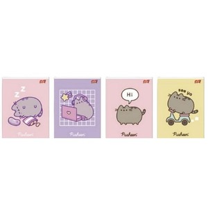 Zeszyt A5/60K kratka laminowany Pusheen (10szt)