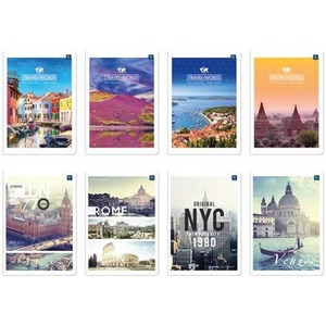 Zeszyt A5/96K kratka UV MIX 2 (10szt)