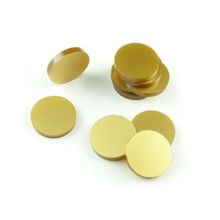 Znaczniki akryl złote okrągłe 22x3mm 10szt