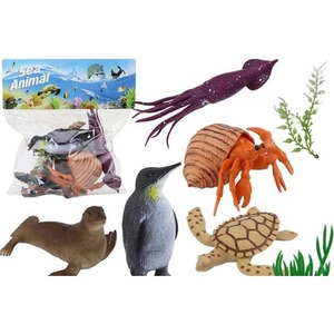 Zwierzęta morskie z roślinkami 8el